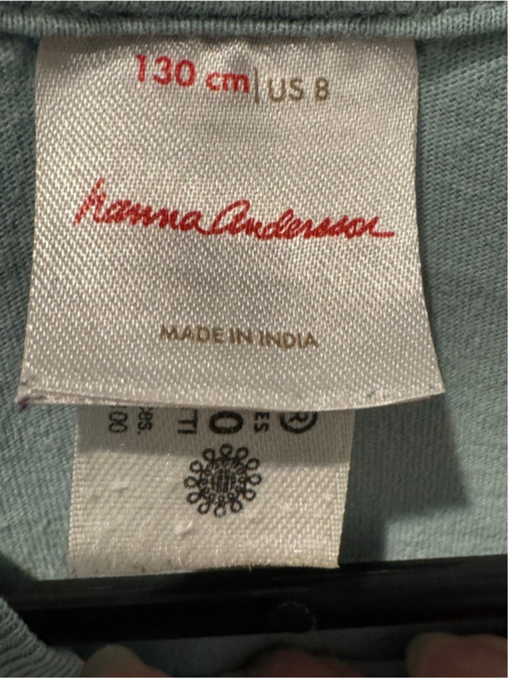 Boy’s Hanna Andersson Short Sleeve Tee Size 8 Light Blue Orange Car - Picture 4 of 6